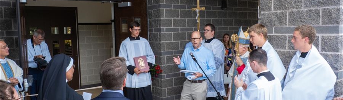 Mike O'Shea Remarks during Monastery Dedication Ceremony