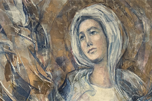 Sr. Mary Grace discusses her painting entitled 'Our Lady of the Precious Blood'