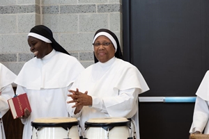 Sisters performing Jacob's Ladder